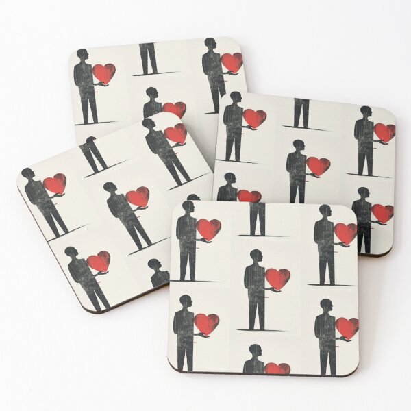 Item preview, Red Heart in Hand - Minimalist Illustration designed and sold by Piotrek0001.