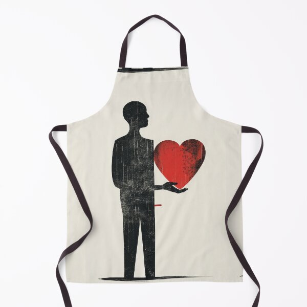 Item preview, Red Heart in Hand - Minimalist Illustration designed and sold by Piotrek0001.