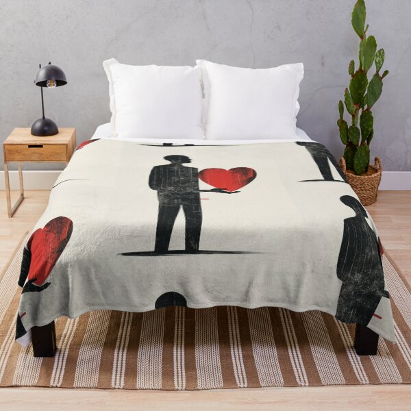 Item preview, Red Heart in Hand - Minimalist Illustration designed and sold by Piotrek0001.