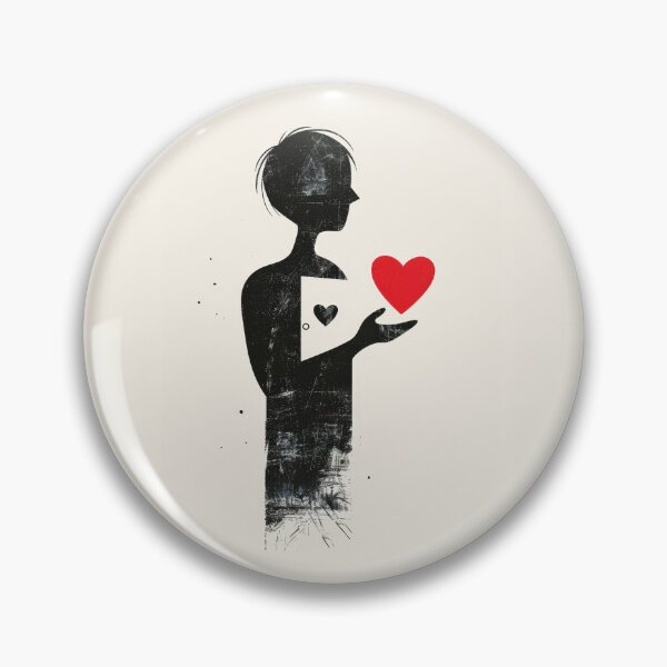 Item preview, Red Heart in Hand - Minimalist Illustration designed and sold by Piotrek0001.