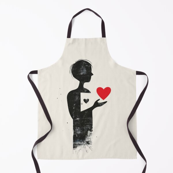 Item preview, Red Heart in Hand - Minimalist Illustration designed and sold by Piotrek0001.