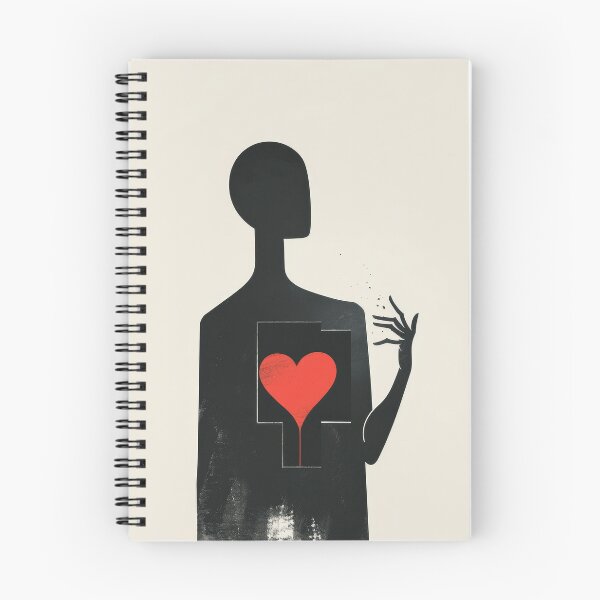 Item preview, Red Heart in Hand - Minimalist Illustration designed and sold by Piotrek0001.