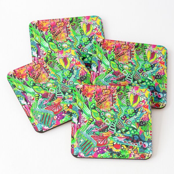 Item preview, 620. Chromatic Fusion: Abstract Artwork in Acrylic and Gouache designed and sold by Veera Zukova.