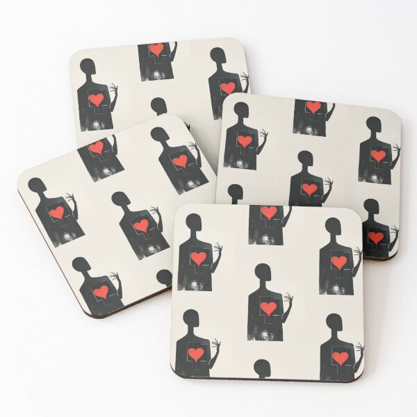 Item preview, Red Heart in Hand - Minimalist Illustration designed and sold by Piotrek0001.