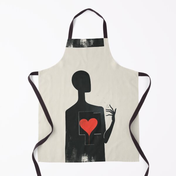 Item preview, Red Heart in Hand - Minimalist Illustration designed and sold by Piotrek0001.