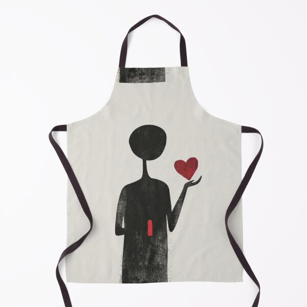 Item preview, Red Heart in Hand - Minimalist Illustration designed and sold by Piotrek0001.