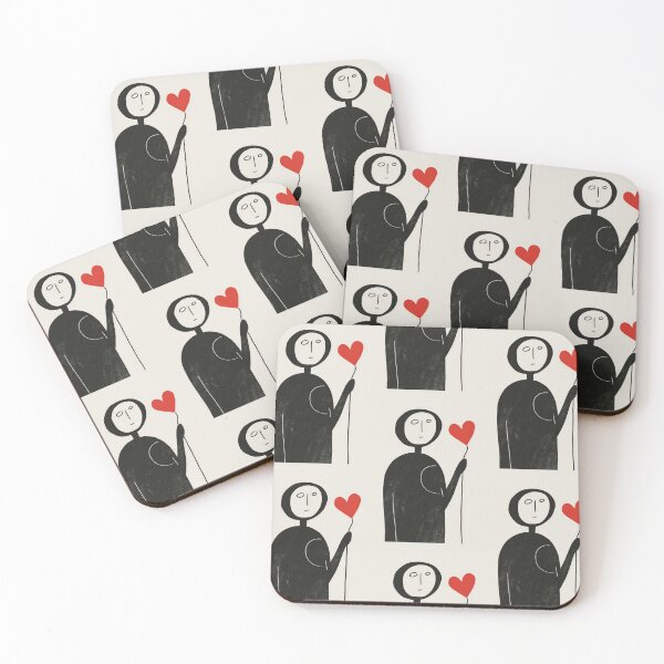 Item preview, Red Heart in Hand - Minimalist Illustration designed and sold by Piotrek0001.