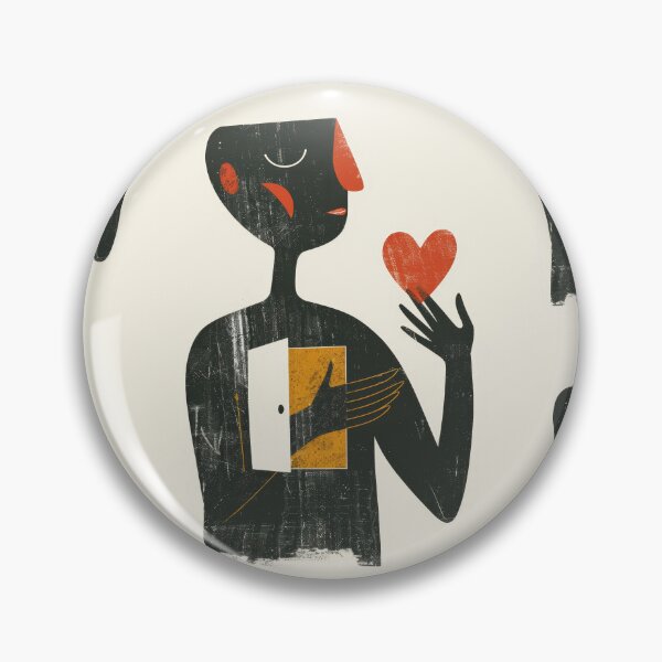 Item preview, Red Heart in Hand - Minimalist Illustration designed and sold by Piotrek0001.
