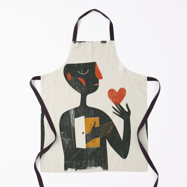 Item preview, Red Heart in Hand - Minimalist Illustration designed and sold by Piotrek0001.