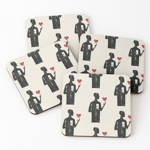 Item preview, Red Heart in Hand - Minimalist Illustration designed and sold by Piotrek0001.