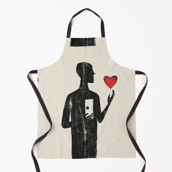 Item preview, Red Heart in Hand - Minimalist Illustration designed and sold by Piotrek0001.