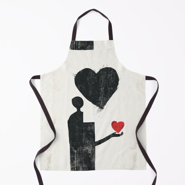 Item preview, Red Heart in Hand - Minimalist Illustration designed and sold by Piotrek0001.