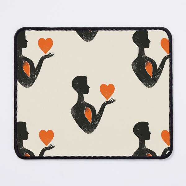 Item preview, Red Heart in Hand - Minimalist Illustration designed and sold by Piotrek0001.