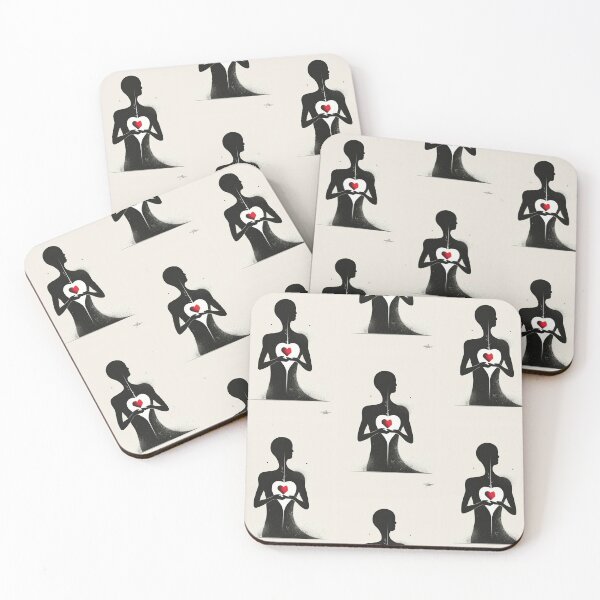 Item preview, Red Heart in Hand - Minimalist Illustration designed and sold by Piotrek0001.