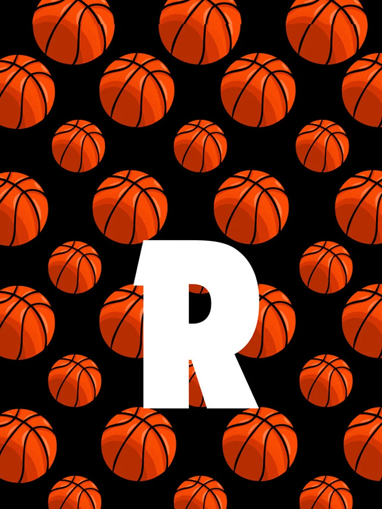 Thumbnail 4 of 4, Samsung Galaxy Phone Case, Letter R on Basketball Pattern designed and sold by PatternCreators.
