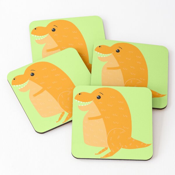 Item preview, Cute T-rex dinosaur - orange designed and sold by Lians-Designs.