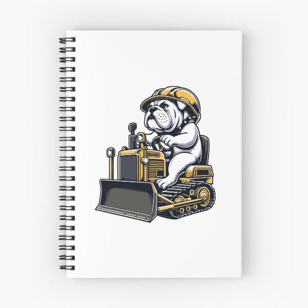 Item preview, Construction Pup on Duty - Bulldog Driving Bulldozer designed and sold by Akioos.