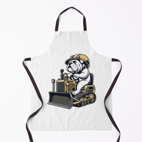 Item preview, Construction Pup on Duty - Bulldog Driving Bulldozer designed and sold by Akioos.