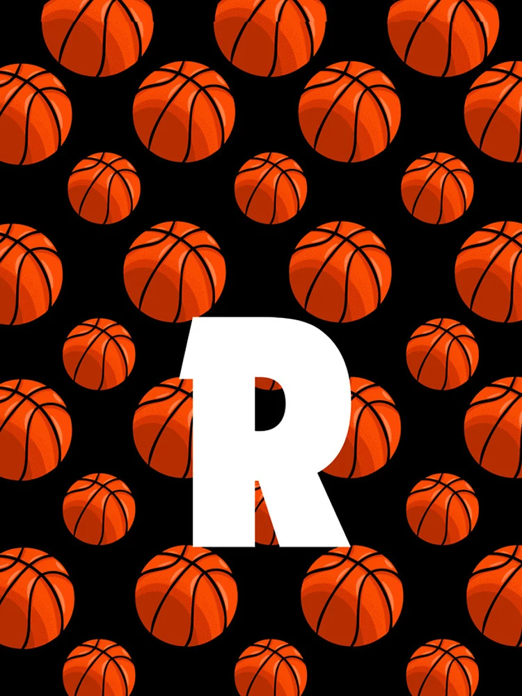 Thumbnail 4 of 4, Samsung Galaxy Phone Case, Letter R on Basketball Pattern designed and sold by PatternCreators.
