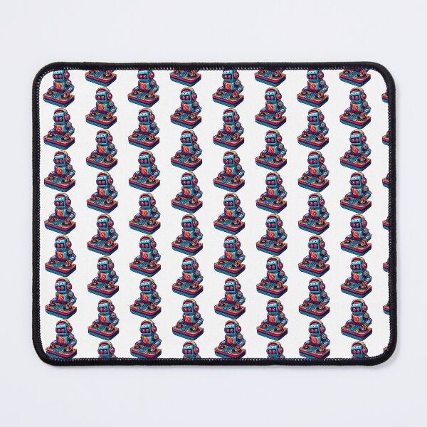 Item preview, Retro Futuristic DJ Robot Mixing Beats designed and sold by Akioos.