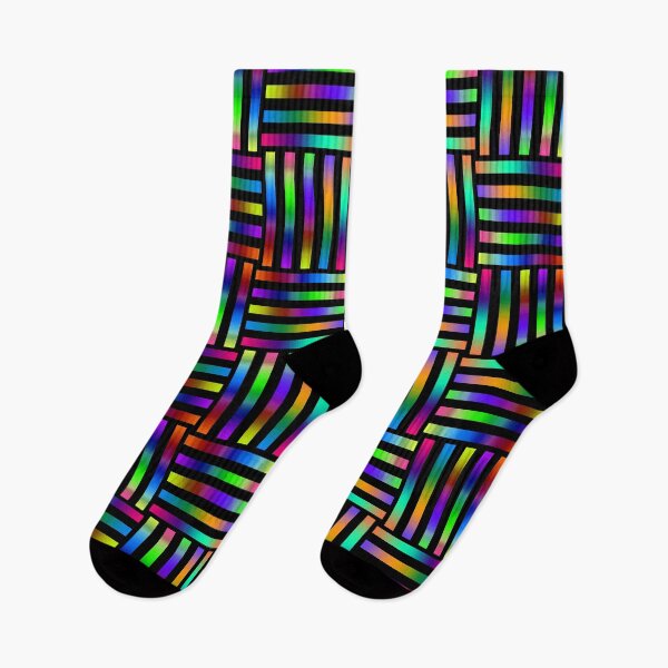 Item preview, rainbow stripes and squares designed and sold by chambergambit.