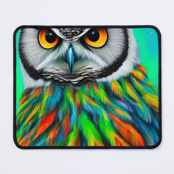 Item preview, Vibrant Majesty: Owl of Many Colors designed and sold by GrizzlyCollective.