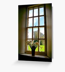 Flowers in a Window Greeting Card