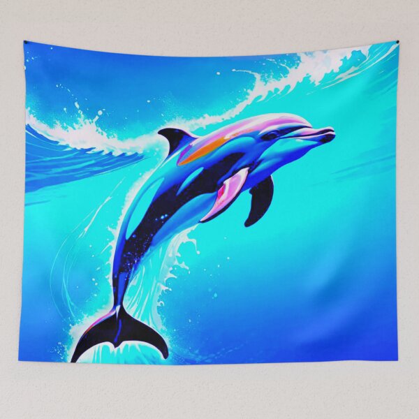 Item preview, Dive into Wonder: Swimming with dolphins designed and sold by GrizzlyCollective.