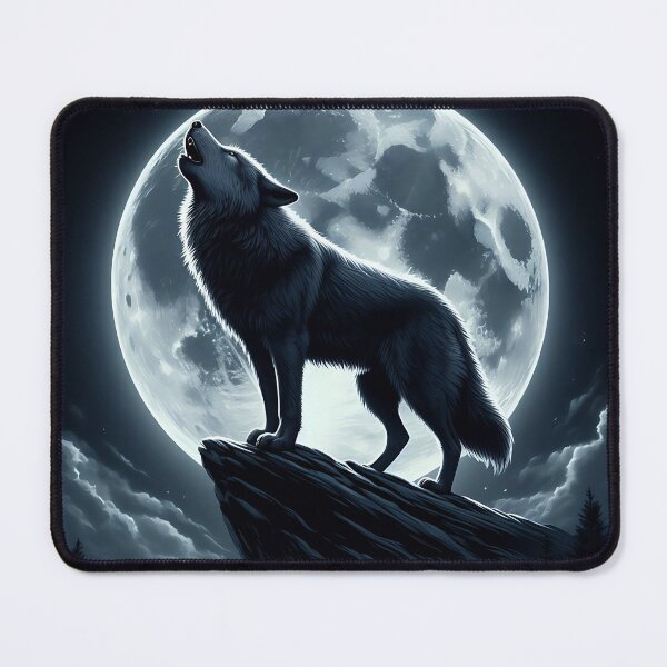Item preview, Howling wolf designed and sold by LvlUpPrints.