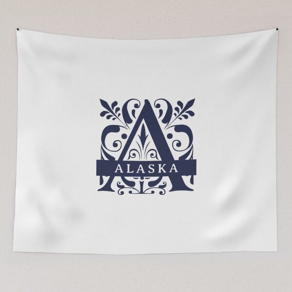 Item preview, Alaska State Split Letter Monogram designed and sold by US States Merch.