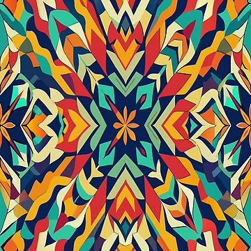 Artwork thumbnail, Spectrum Symphony,Colorful Abstract Pattern by AgarutanPrint