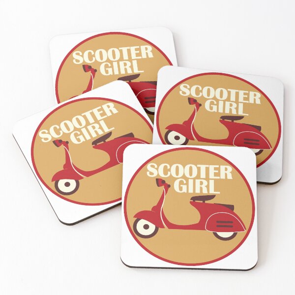 Item preview, Scooter Girl in Red designed and sold by AceHamster.