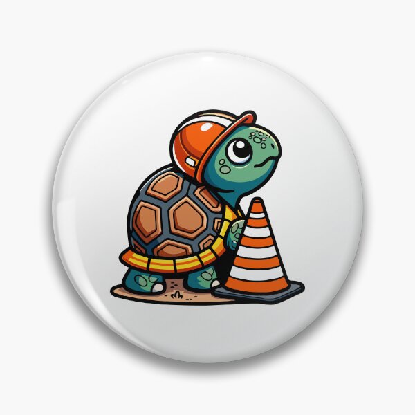 Item preview, Cute Construction Worker Turtle with Safety Gear designed and sold by Akioos.