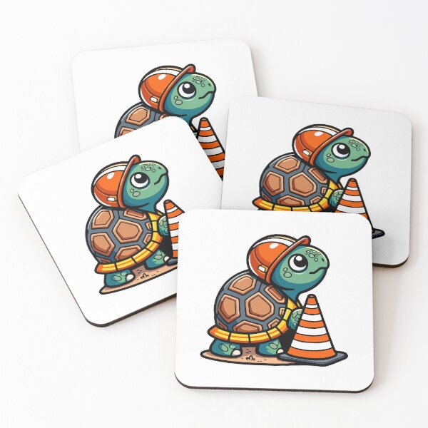 Item preview, Cute Construction Worker Turtle with Safety Gear designed and sold by Akioos.