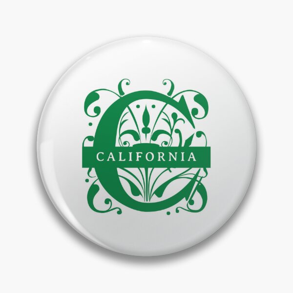 Item preview, California State Split Letter Monogram designed and sold by US States Merch.