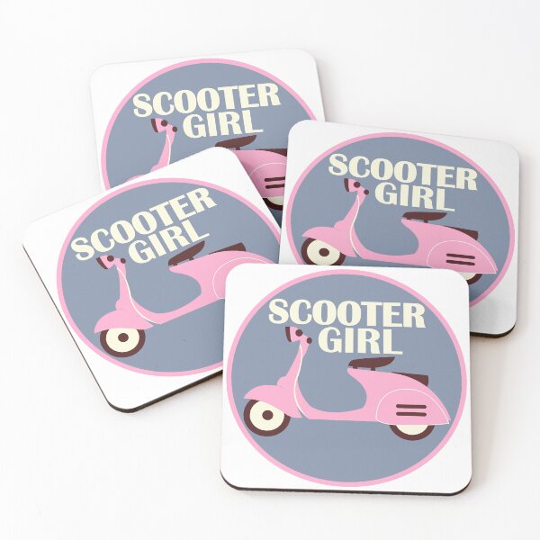 Item preview, Scooter Girl in Pink designed and sold by AceHamster.