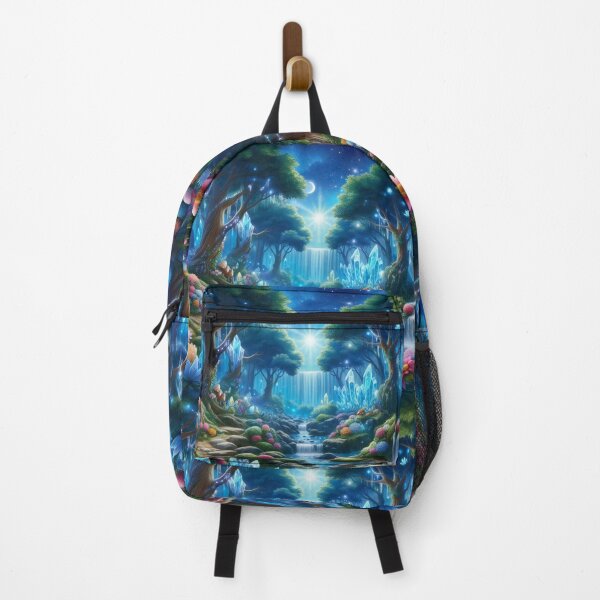 Item preview, Starlight Sanctuary Enchanted Waterfalls and Illuminated Floral Valleys designed and sold by ArtComixHaven.