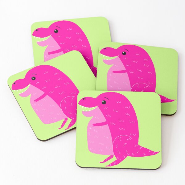 Item preview, Cute T-rex dinosaur - pink designed and sold by Lians-Designs.