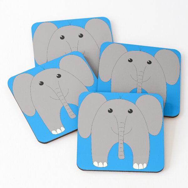 Item preview, Cute baby elephant - front view designed and sold by Lians-Designs.