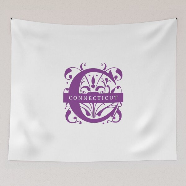 Item preview, Connecticut State Split Letter Monogram designed and sold by US States Merch.