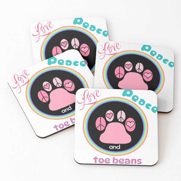 Item preview, Love Peace and Toe Beans designed and sold by JaygiesDesign.