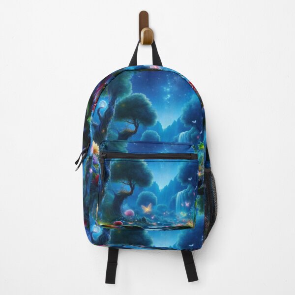 Item preview, Enchanted Twilight Celestial Waterfalls and Mystical Garden Under Starry Sky designed and sold by ArtComixHaven.