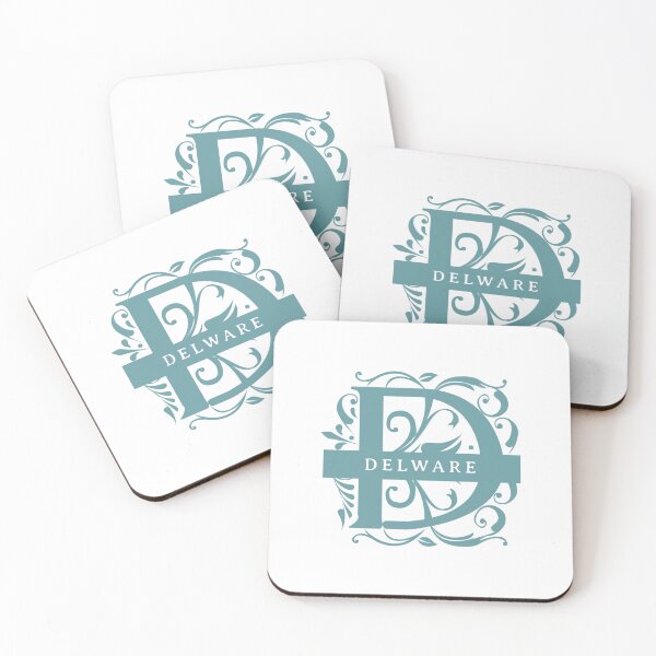 Item preview, Delaware State Split Letter Monogram designed and sold by US States Merch.