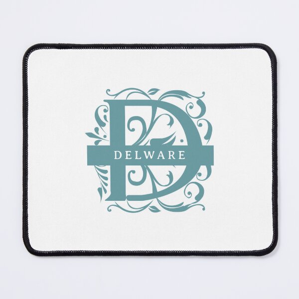Item preview, Delaware State Split Letter Monogram designed and sold by US States Merch.
