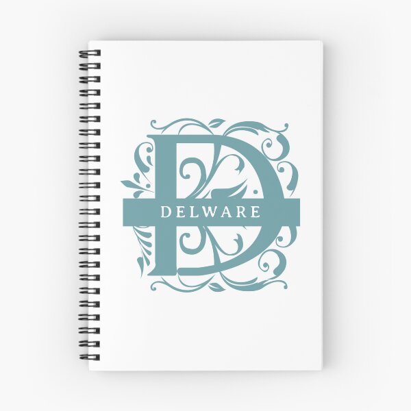 Item preview, Delaware State Split Letter Monogram designed and sold by US States Merch.