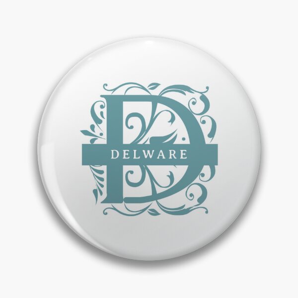 Item preview, Delaware State Split Letter Monogram designed and sold by US States Merch.