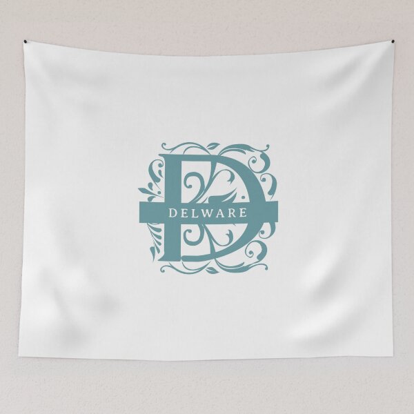 Item preview, Delaware State Split Letter Monogram designed and sold by US States Merch.