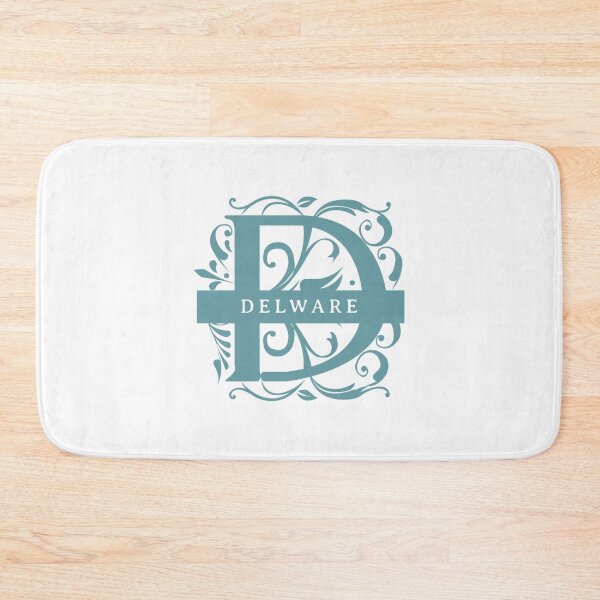 Item preview, Delaware State Split Letter Monogram designed and sold by US States Merch.