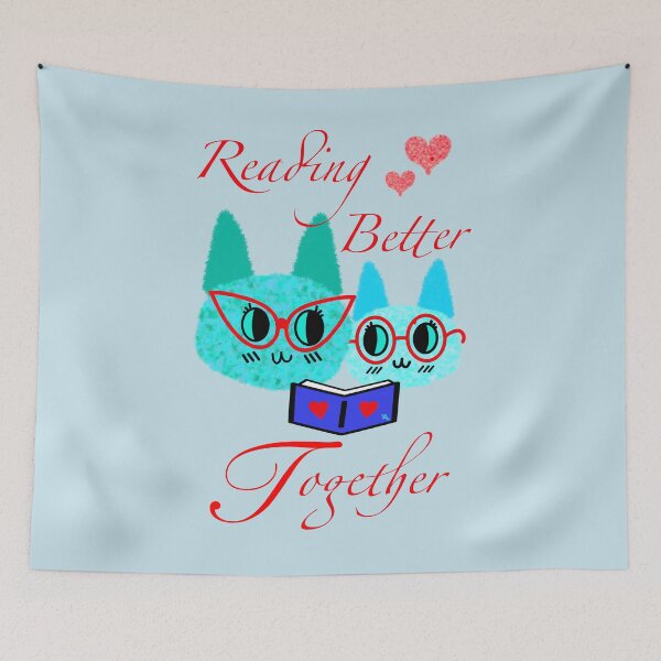 Item preview, Fuzzy Cats Reading Better Together designed and sold by chowlet.