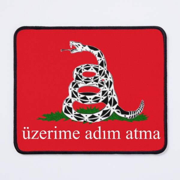Item preview, Red Turkish Gadsden Flag (kırmızı türk gadsden bayrağı) designed and sold by JonathanR1994.